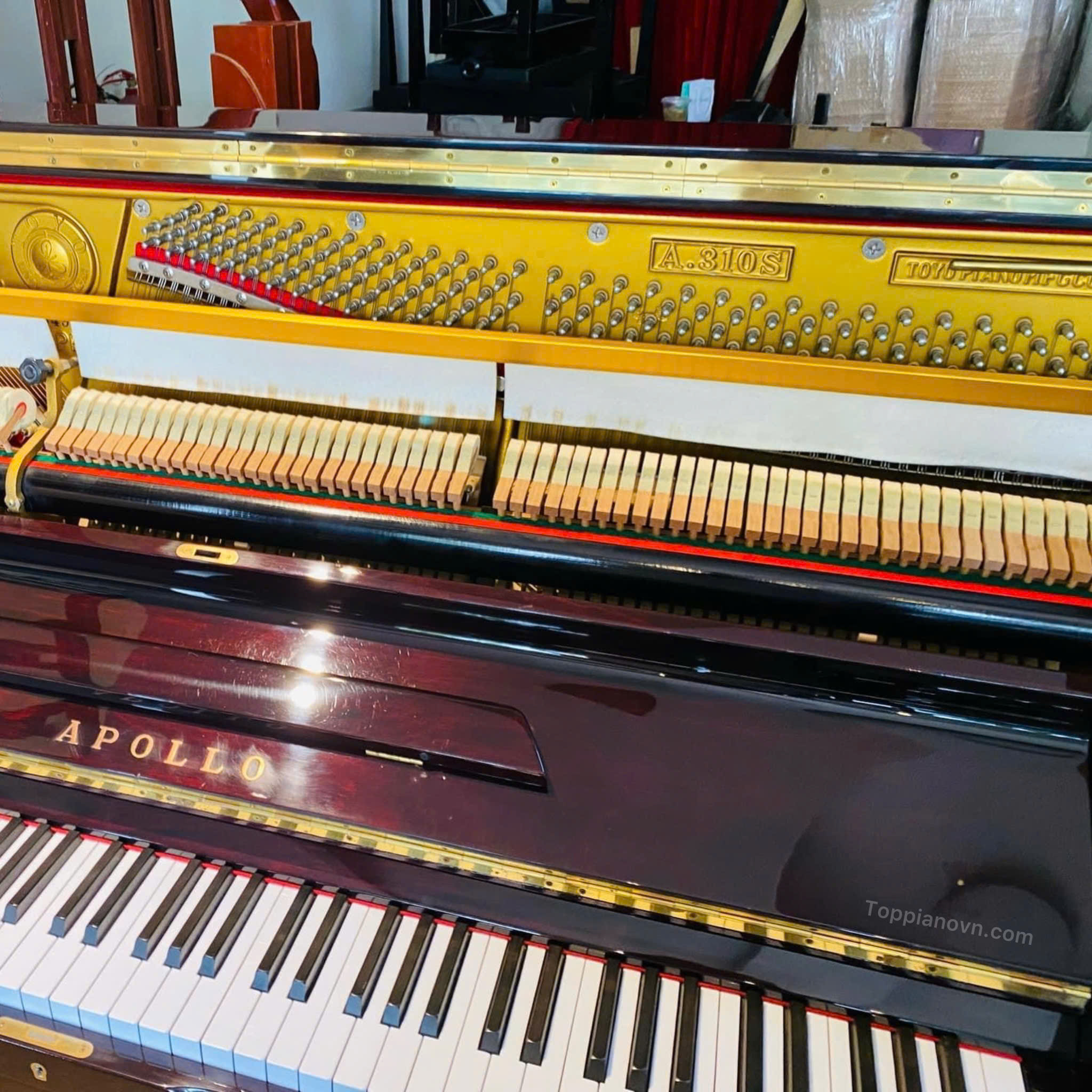 Piano Cơ Apollo A310S Nhật Bản Đẹp Giá Tốt Nhập Khẩu 14 Hình ảnh chi tiết dòng sản phẩm đàn piano cơ Apollo A310S