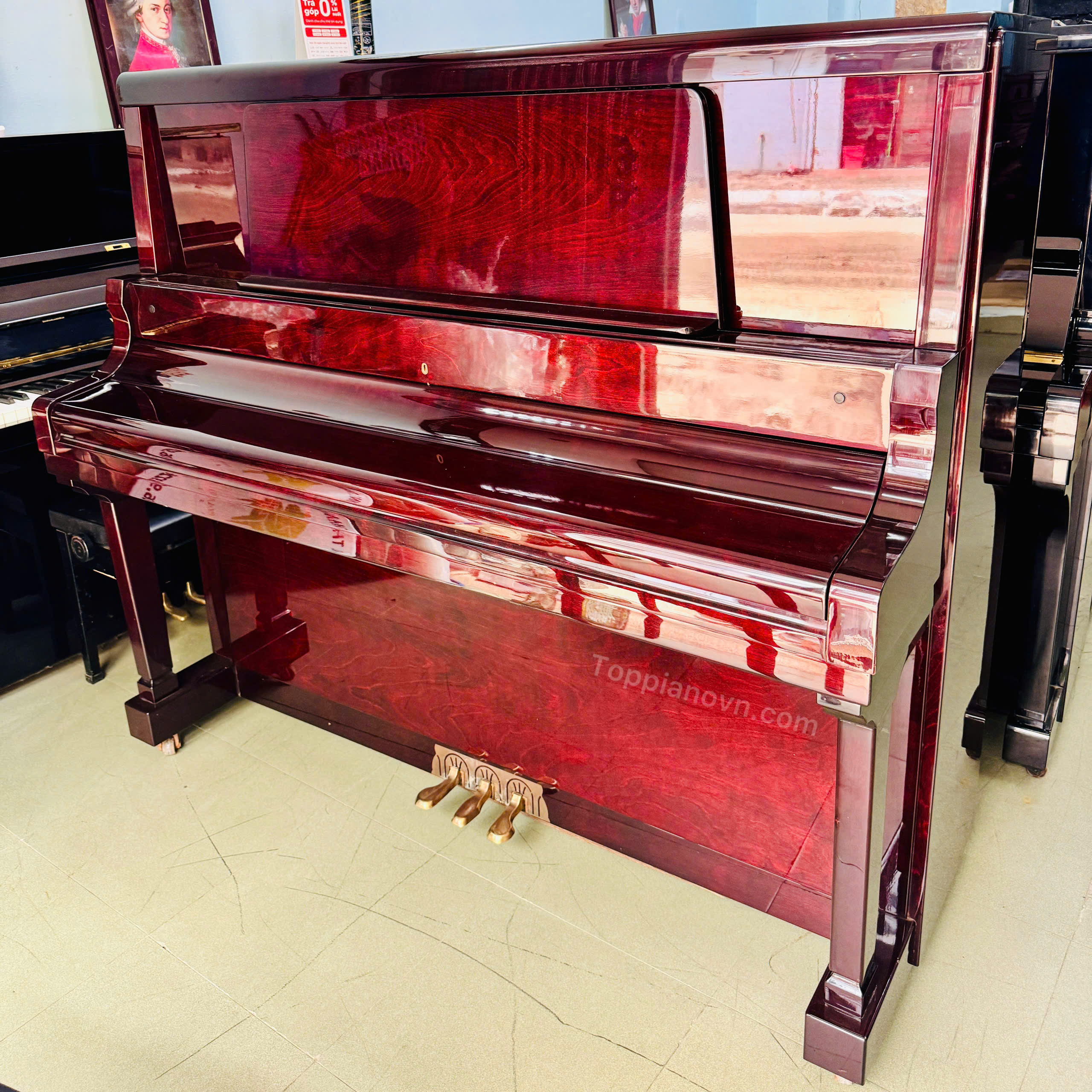Piano Cơ Atlas NA505 Nhật Bản Đẹp Giá Tốt Nhập Khẩu 2 Piano Cơ Atlas NA505 Nhật Bản Đẹp Giá Tốt Nhập Khẩu - Ảnh 2