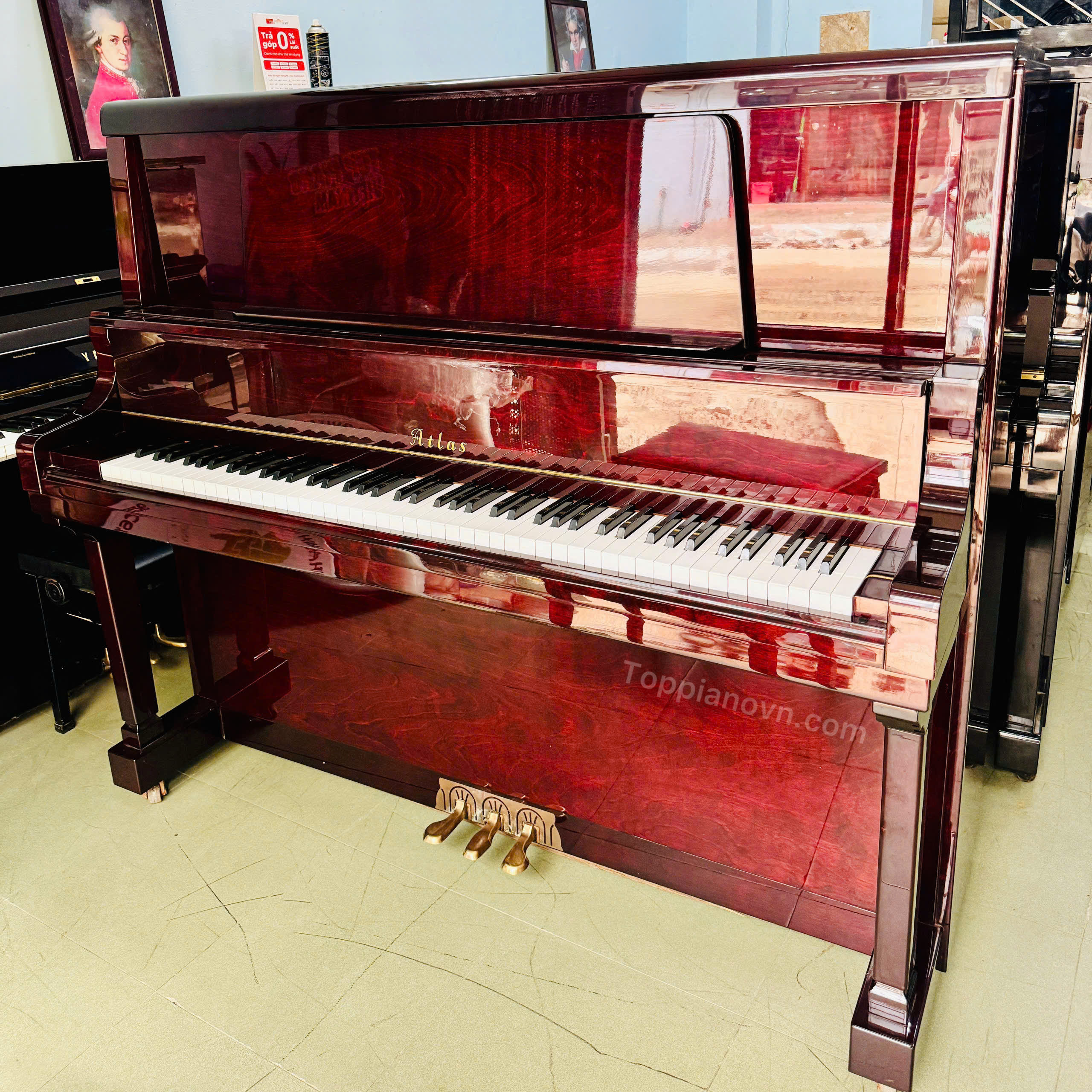 Piano Cơ Atlas NA505 Nhật Bản Đẹp Giá Tốt Nhập Khẩu 3 Piano Cơ Atlas NA505 Nhật Bản Đẹp Giá Tốt Nhập Khẩu - Ảnh 3