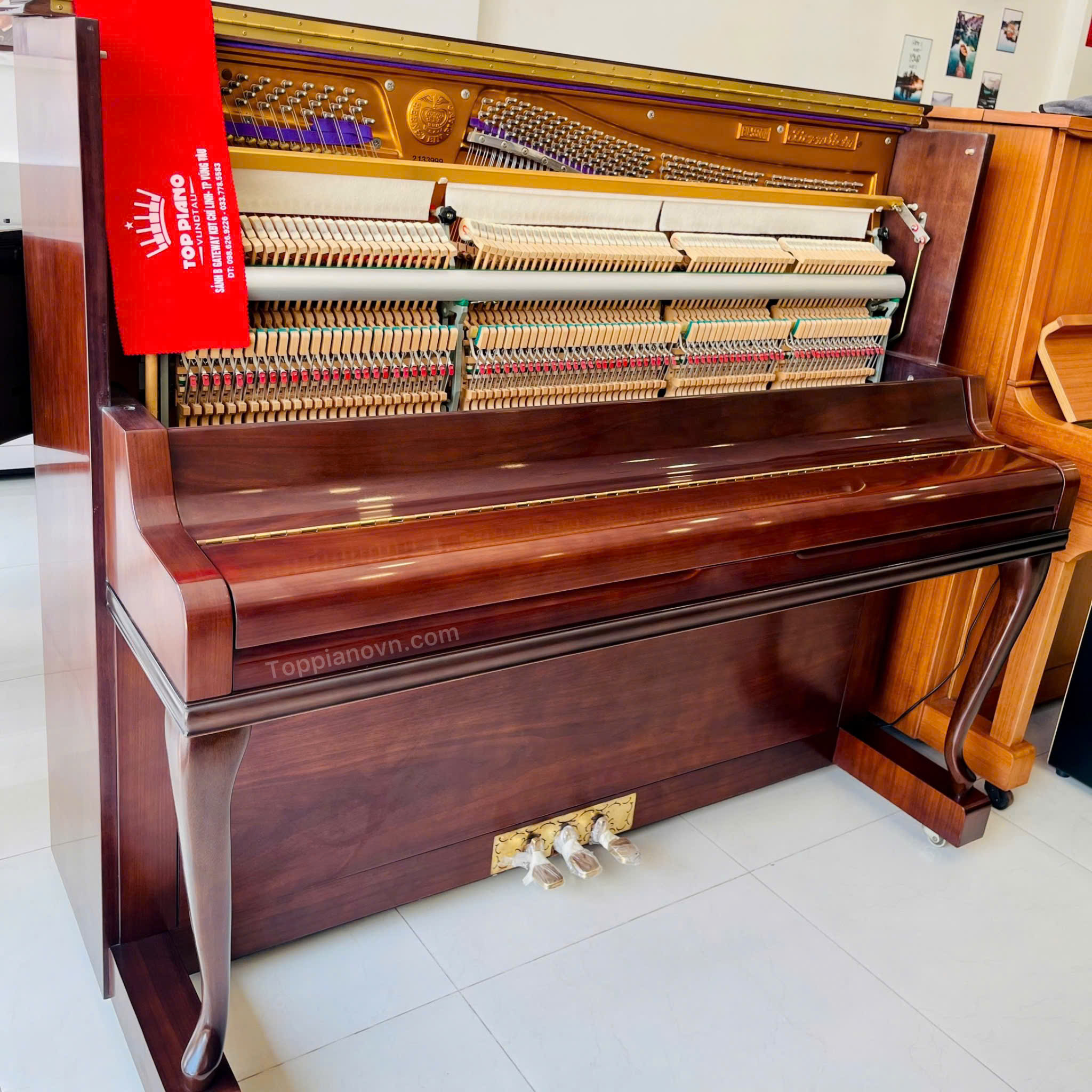Piano Cơ Bernstein BU550DW Nhật Bản Đẹp Giá Tốt Nhập Khẩu 15 Hình ảnh chi tiết dòng sản phẩm đàn piano cơ Bernstein BU550DW
