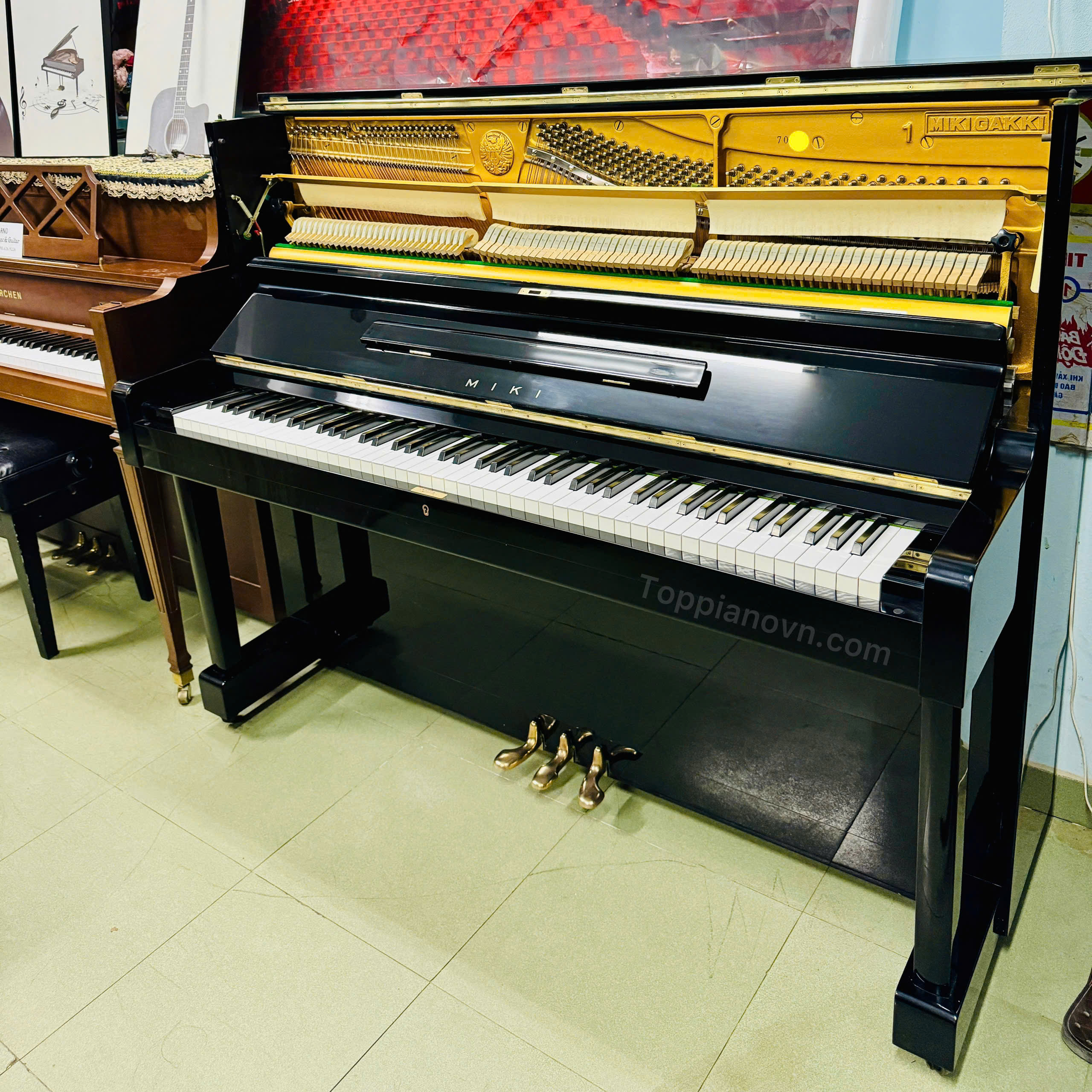 Đàn Piano Cơ Miki 1 Máy Yamaha Nhập Khẩu Nguyên Bản Giá Tốt 3 Đàn Piano Cơ Miki 1 Máy Yamaha Nhập Khẩu Nguyên Bản Giá Tốt - Ảnh 3